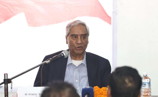 देशलाई पुनः संवैधानिक बाटोमा फर्काउने आधार निर्वाचन हो : देउवा